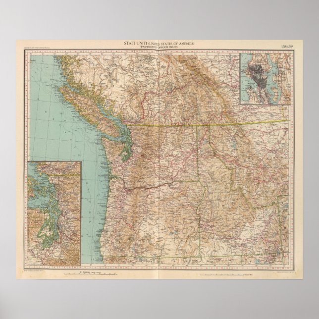 Poster 13839 Wash, Ore, Ida (Frente)