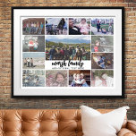 Poster 13 Colagem de Fotos Texto Opcional — Família - Bra<br><div class="desc">13 Colagem de fotos em um layout que inclui uma grande foto no meio. Adicione seus fotos favoritos a este modelo divertido. Você pode usar fotos quadradas ou quaisquer fotos para esta grade. — O fundo branco pode ser alterado quando você visita a área avançada de design. A fonte também...</div>