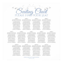 13 Mesa Azul no Gráfico de Assentos de Casamento B
