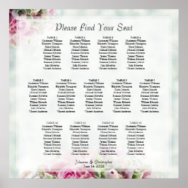 Poster 13 Mesa Rosa Rosas Rosa Elegante Sentado Caseiro