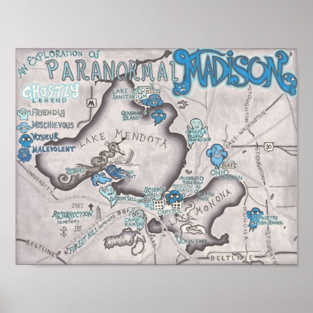 Poster 13 x 10 Madison Paranormal (Frente)