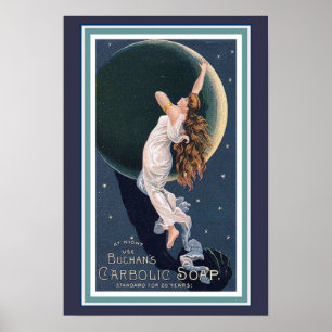 Poster 13 x 19 do anúncio do sabão carbólico de