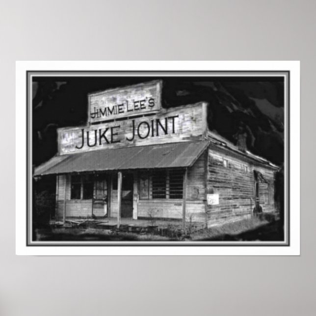 Poster 13 x 19 juke conjunto B&W (Frente)