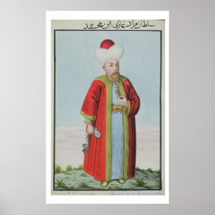 Pôster 1404-51) sultões II de Amurath (Murad) (1421-51,
