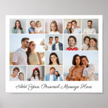 14 Colagem de Fotos Adicionar Sua Própria Saudação