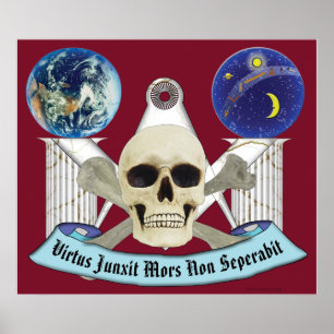 POSTER 14TH DEGREE SKULL