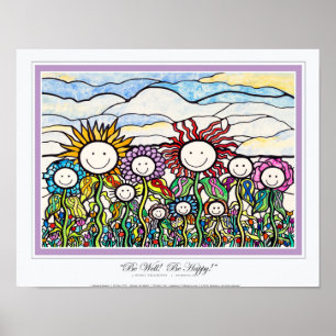 Pôster 14x11"Seja bem..." Ekleberry All-color ribbon art