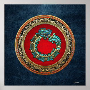 Pôster [150] Deus Serpente Quetzalcoatl [Jade]