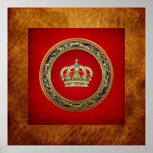 Pôster [150] Príncipe-Princesa Rei-Rainha Coroa