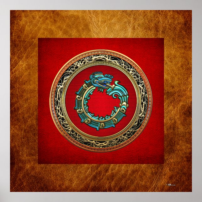 Pôster [150] Serpent God Quetzalcoatl [Jade] (Frente)