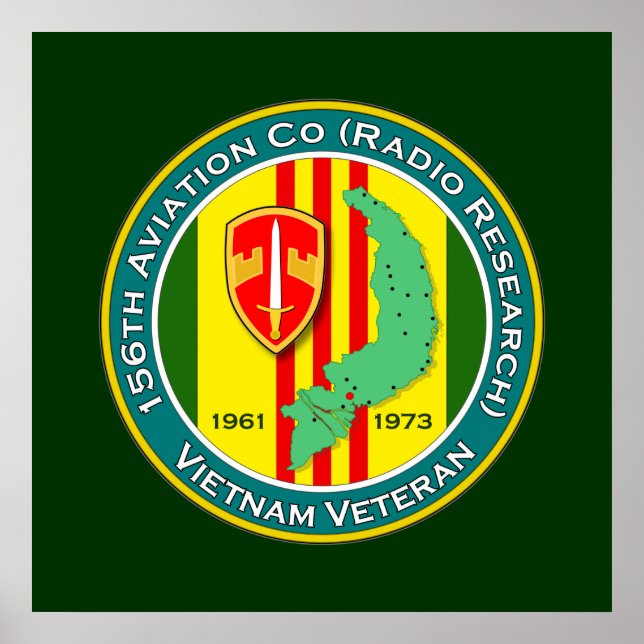 Poster 156.a Avn Co RR 2 - ASA Vietnam (Frente)