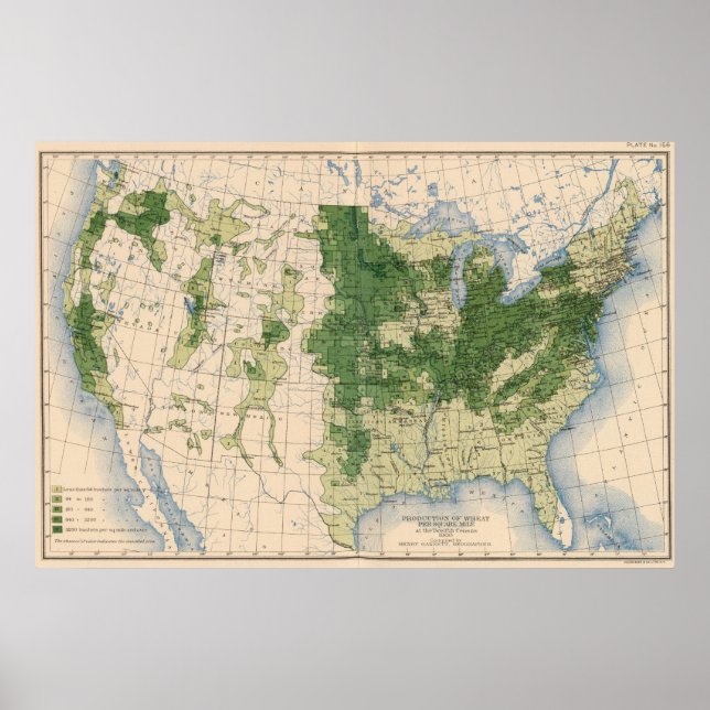 Poster 156 Trigo/milha quadrada (Frente)