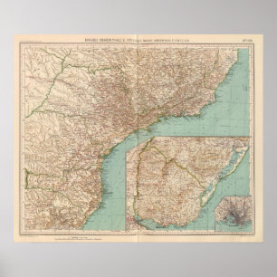 Pôster 15758 Sul Brasil, Uruguai