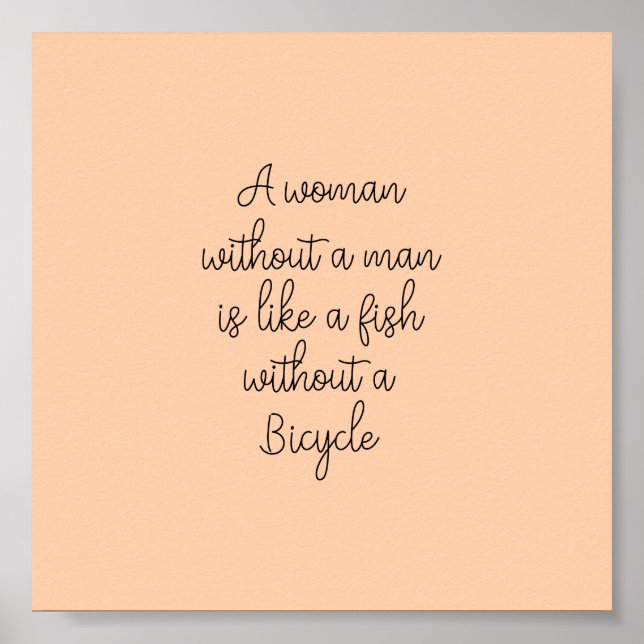 Poster (15,2 x 15,2cm) - A Woman Without A Man (Frente)