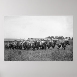 Pôster 15, Banda de cavalaria dos EUA, início dos anos 19