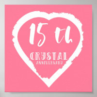 15 de aniversário de casamento cristal tradicional
