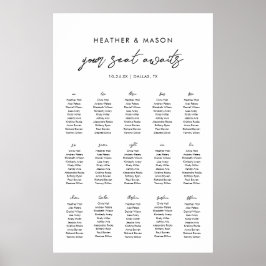 Poster 15 Mesas O Seu Lugar Espera O Quadro De Casamentos