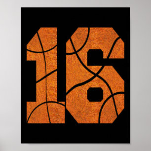 Poster 16º aniversário do Bysketbyll Boys Crianças
