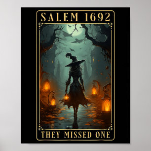 Poster 1692 Perderam Uma Bruxa De Halloween