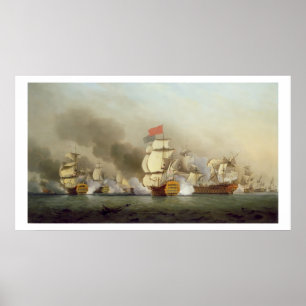 Pôster 1697-1762) vencedores do almirante vice senhor
