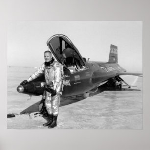 Poster 16" de Neil Armstrong X-15 x20 "