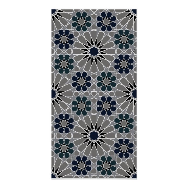 Pôster 16 e 8 rosetas estilo marroquino 3 (Frente)