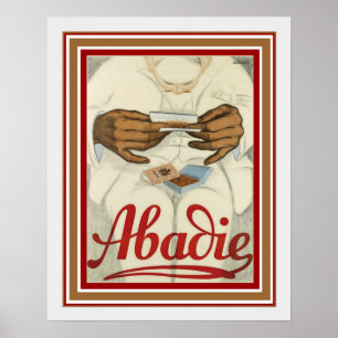 Poster 16 x 20 do anúncio do papel de cigarro de