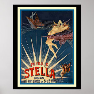 Poster 16 x 20 do anúncio do vintage de Petrole