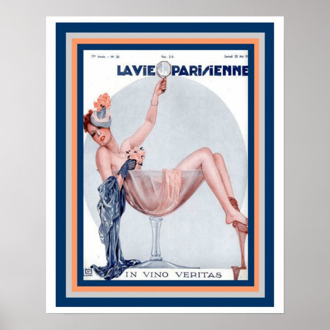 Poster 16 x 20 do partido La Vie Parsienne (Frente)