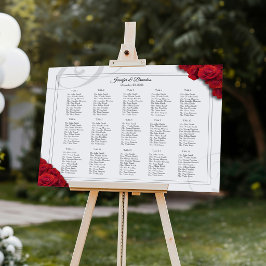 Poster 16 x 20 Red Roses Seating Chart