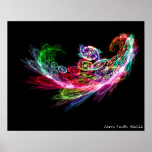Poster 16x20 de Phoenix do Fractal