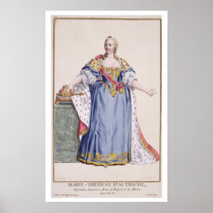 Poster 1717-80) imperatrizes de Maria Theresa (de