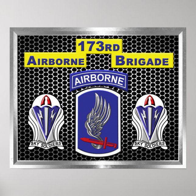 Poster 173ª Equipe de Combate Brigada de Aviões (Frente)