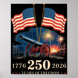Poster 1776 2026 250 Anos De Liberdade 250º Aniversário A