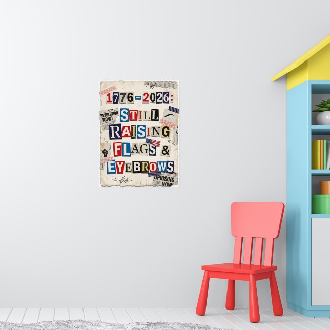 Poster 1776-2026 EUA 250º Aniversário Nota de Resgate Irr (Berçário 1)