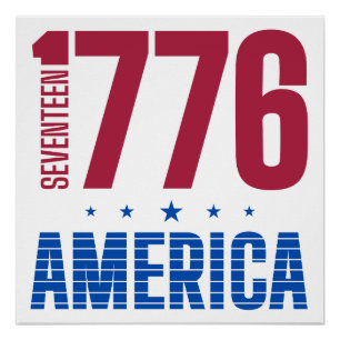 Pôster 1776 América 250 anos liberdade histórica