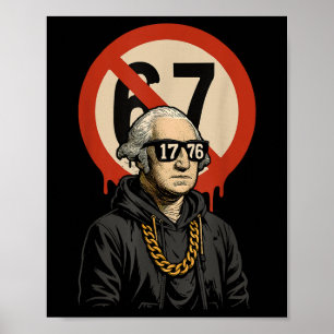 Poster 1776 Mais de 67 Meme Engraçado George Washington D