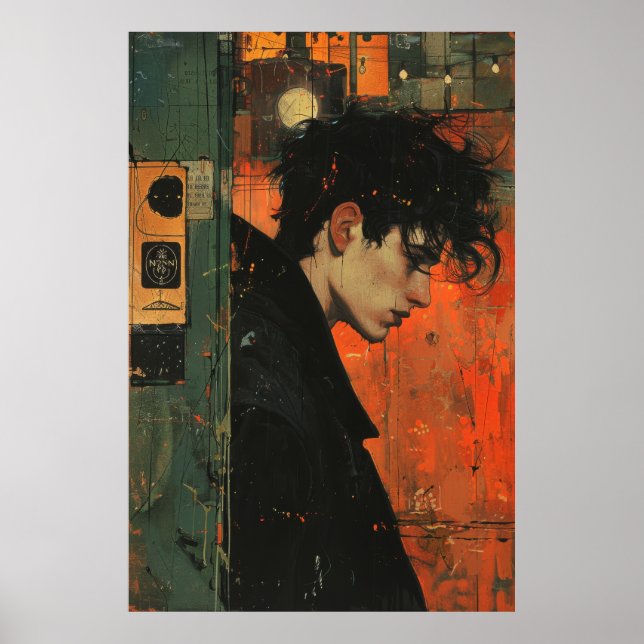 Poster 1783: Uma bela pintura de Egon Schiele (Frente)