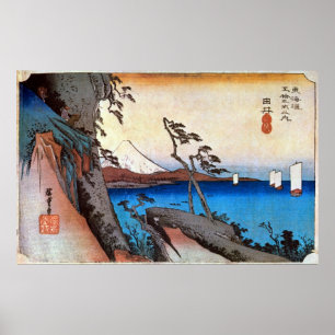 Pôster 17. 由比宿, 広重 Yui-juku, Hiroshige, Ukiyo-e