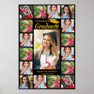 Poster 17 Gráficos De Colagem De Fotos Formando Pretos E 