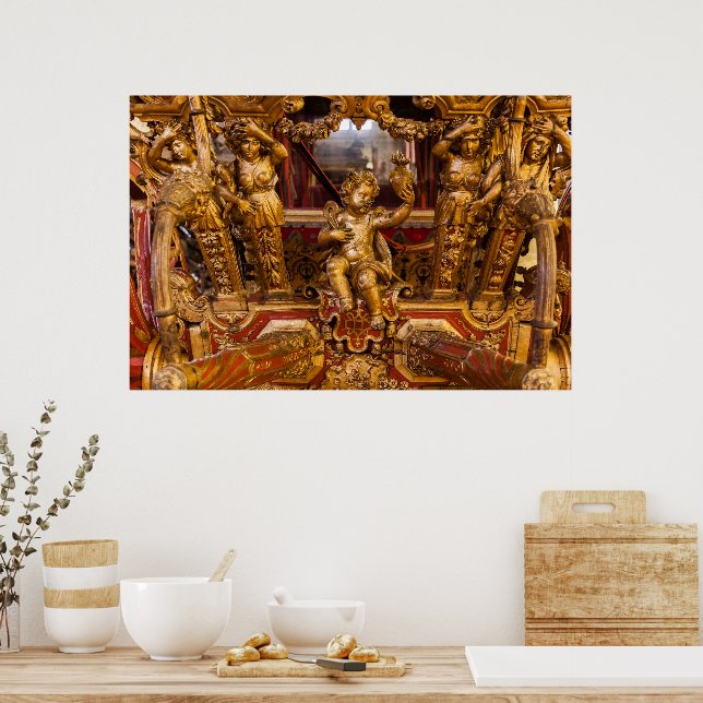 Poster 18º C. Detalhe do treinador. Museu dos Coches. Lis (Cozinha)