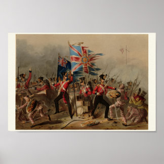 Pôster 18º Regimento Real Irlandês em Amoy China