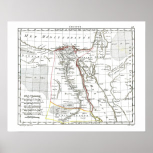 Pôster 1806 Map - L'Egypte