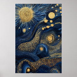 Poster 1814 Surrealista Cósmica Dreamscape