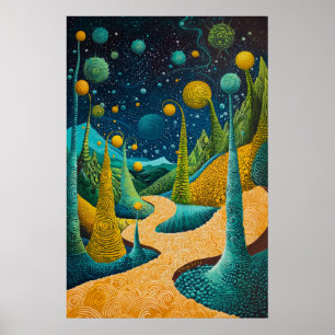 Poster 1815 Surrealista Cósmica Dreamscape