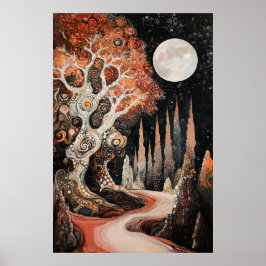 Poster 1820 Surrealista Cósmica Dreamscape