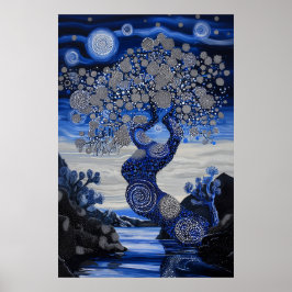 Poster 1821 Dreamscape Surrealista Cósmico