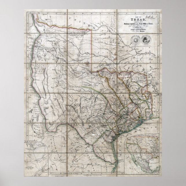Poster 1841 República do Texas (Frente)