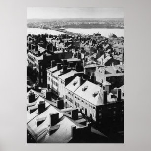 Pôster 1859: A cidade de Boston, Massachusetts