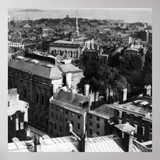 Pôster 1859: Uma vista de Boston olhando para o sul